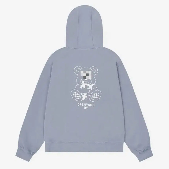 [BUNJANG] OY Mosaic Odolly Hoodie Zip-up (Blue Gray) / (택O) 오와이 OY 모자이크 오돌리 후드집업 (블루그레이)