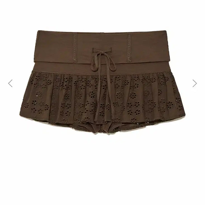 [BUNJANG] GLOWNY Naomi Belt Mini Skirt / GLOWNY 나오미 벨트 미니 스커트 브라운