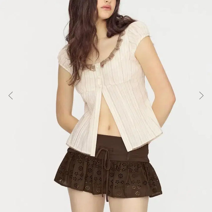 [BUNJANG] GLOWNY Naomi Belt Mini Skirt / GLOWNY 나오미 벨트 미니 스커트 브라운