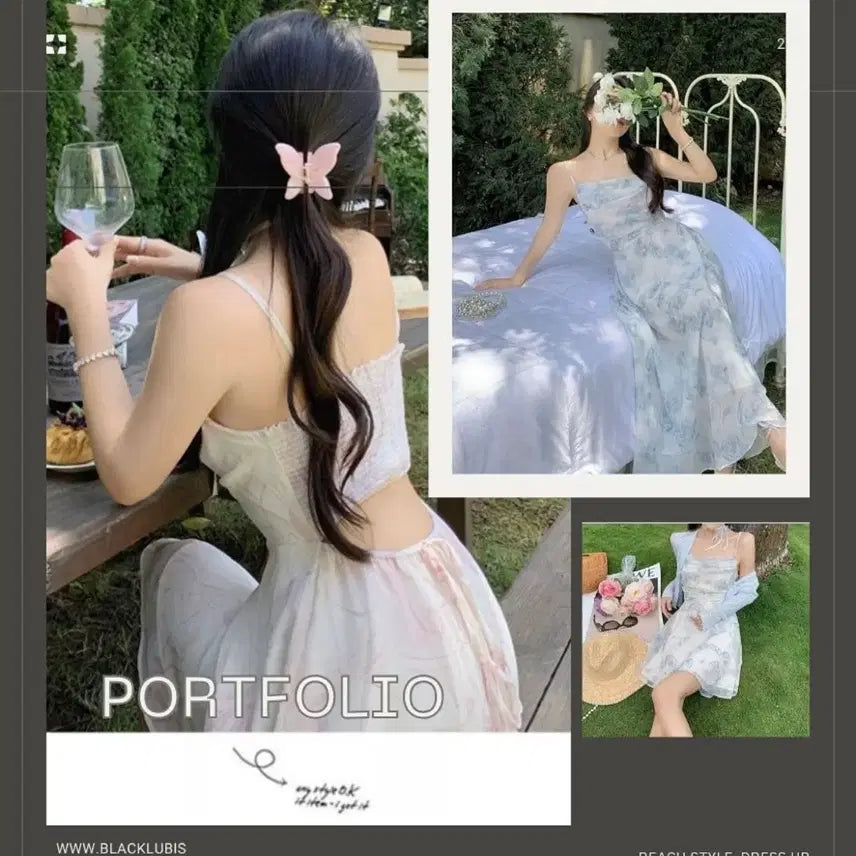[BUNJANG] Yeori Fit Chiffon Floral Dress / 여리핏 쉬폰 플라워 원피스 봄 여름 바캉스 비치룩