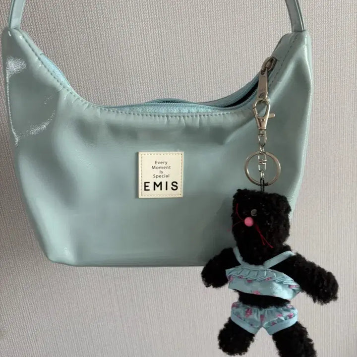 [BUNJANG] EMIS New Enamel Leather Hobo Shoulder Tote Bag / EMIS 이미스 호보백 뉴에나멜 레더 숄더백 토트백
