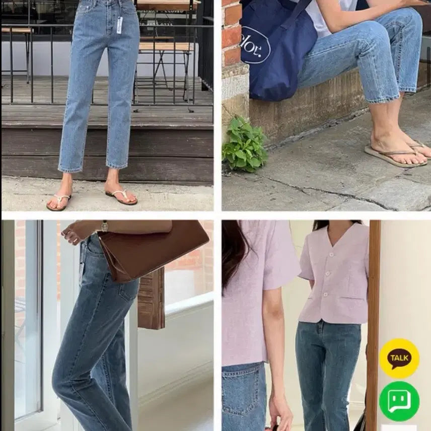 [BUNJANG] Like You Rutic Medium Wash Straight Denim Jeans / 라이크유 르틱 중청 일자 콘데님 롱XS  원로그 가내스라 미뉴에트 어텀