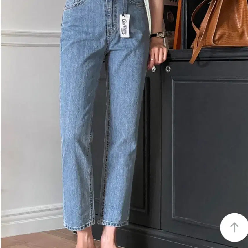 [BUNJANG] Like You Rutic Medium Wash Straight Denim Jeans / 라이크유 르틱 중청 일자 콘데님 롱XS  원로그 가내스라 미뉴에트 어텀