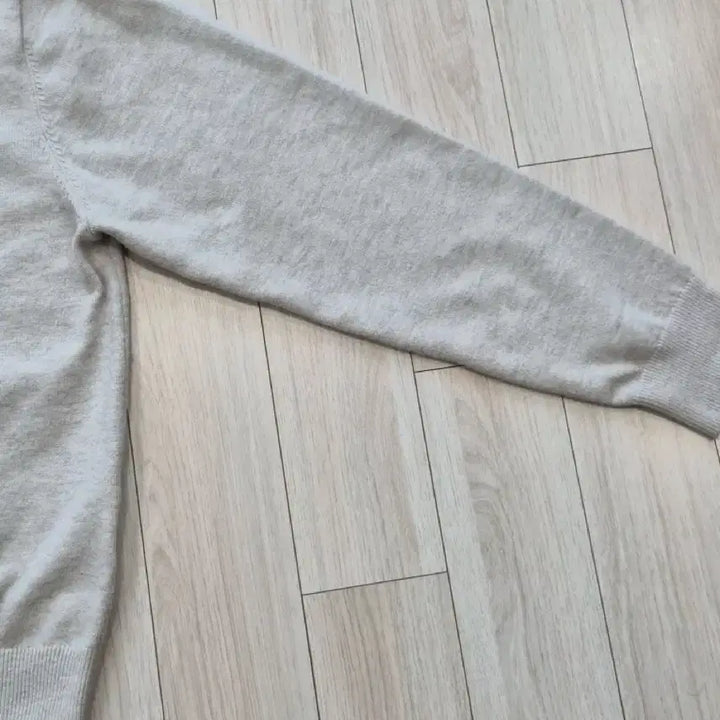 [BUNJANG] Round Neck Long Sleeve Knit Beige / 라운드넥 긴팔 니트 베이지