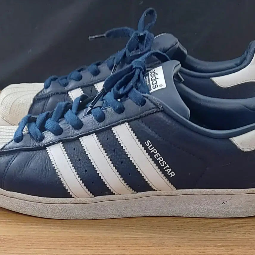 [BUNJANG] Adidas Superstar Navy-White (280mm) / 아디다스 280 슈퍼스타 네이비-화이트. NV-W. B.