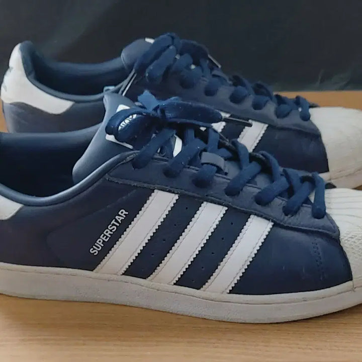 [BUNJANG] Adidas Superstar Navy-White (280mm) / 아디다스 280 슈퍼스타 네이비-화이트. NV-W. B.