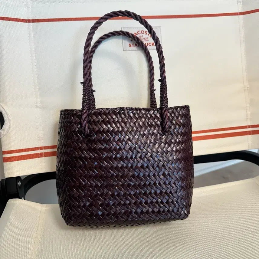 [BUNJANG] Rattan Mini Tote Bag Collection / 라탄 미니 토트백 숄더백 가방 백 바캉스 니트가방 뜨개 그물가방