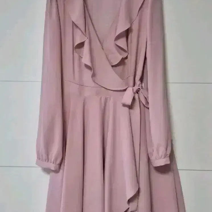 [BUNJANG] Milkcocoa Frill Wrap Long Dress / (새상품)밀크코코아 프릴 랩 롱원피스