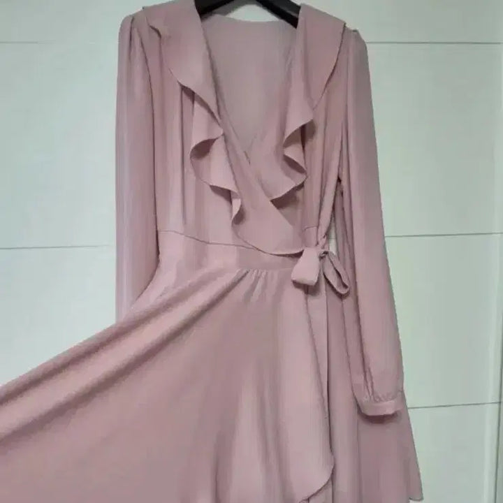 [BUNJANG] Milkcocoa Frill Wrap Long Dress / (새상품)밀크코코아 프릴 랩 롱원피스