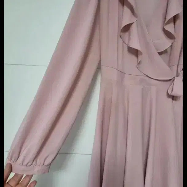 [BUNJANG] Milkcocoa Frill Wrap Long Dress / (새상품)밀크코코아 프릴 랩 롱원피스