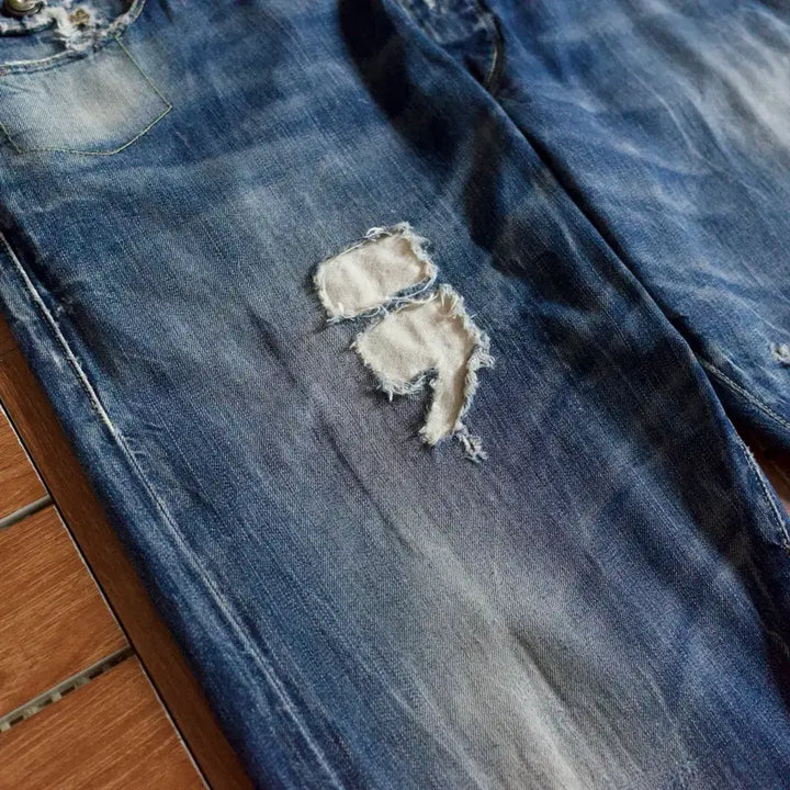 [BUNJANG] G-Star Raw Distressed Washing Denim Pants 36 / 지스타로우 디스트레스드 워싱 데님 팬츠 36