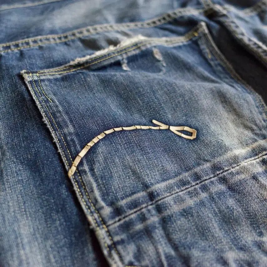 [BUNJANG] G-Star Raw Distressed Washing Denim Pants 36 / 지스타로우 디스트레스드 워싱 데님 팬츠 36