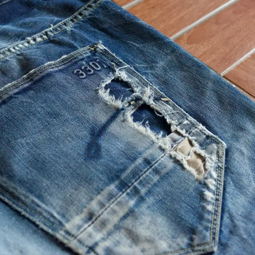 [BUNJANG] G-Star Raw Distressed Washing Denim Pants 36 / 지스타로우 디스트레스드 워싱 데님 팬츠 36