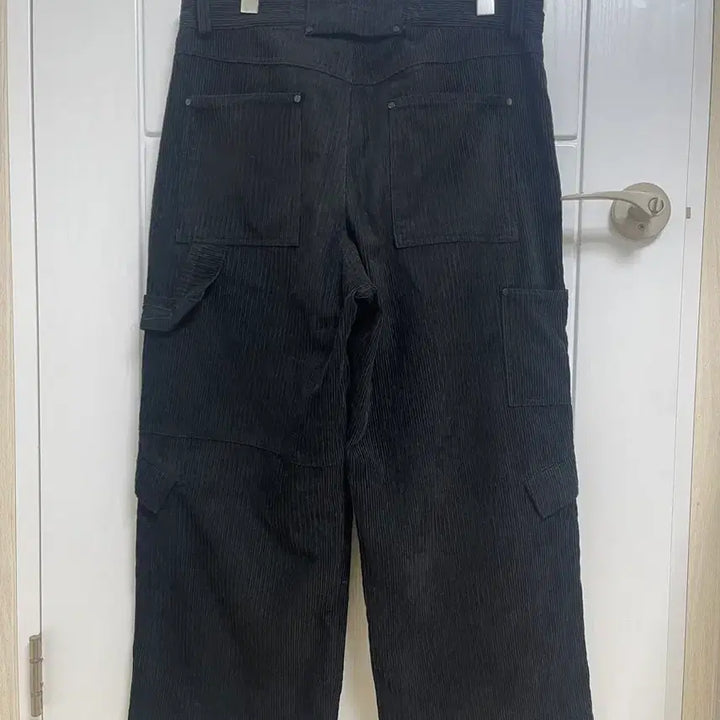 [BUNJANG] Wooyoungmi Corduroy Cargo Pants Black 50 / 우영미 파리 코듀로이 카고 팬츠 블랙 50
