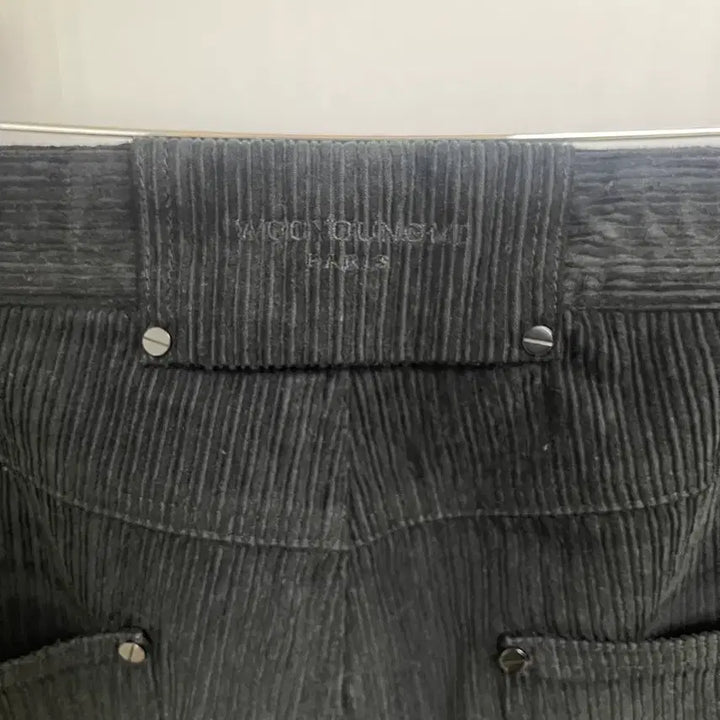 [BUNJANG] Wooyoungmi Corduroy Cargo Pants Black 50 / 우영미 파리 코듀로이 카고 팬츠 블랙 50