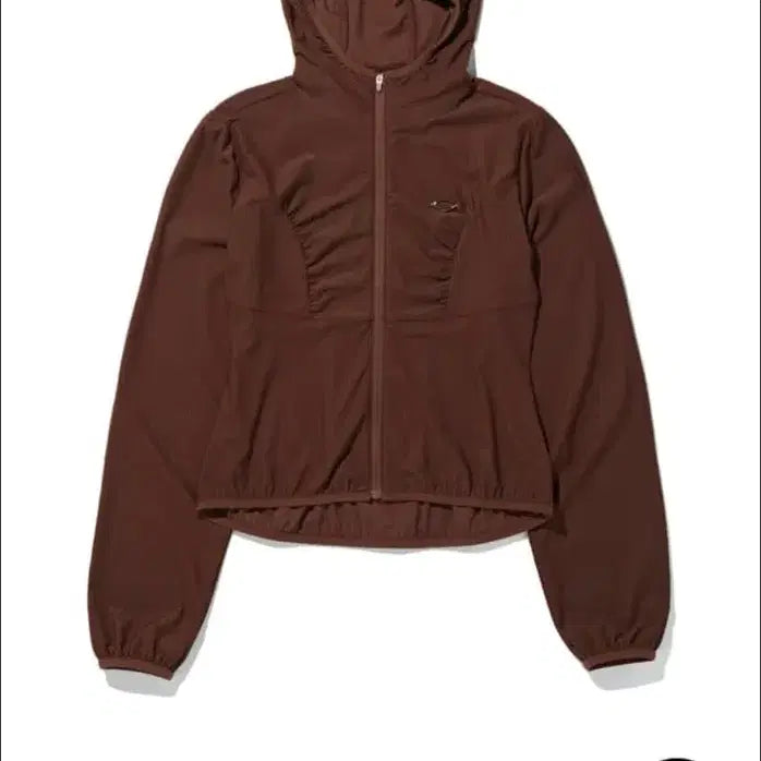 [BUNJANG] Mischief Waffle Zip-up Windbreaker Brown / 미스치프 후드와플집업 바람막이 브라운