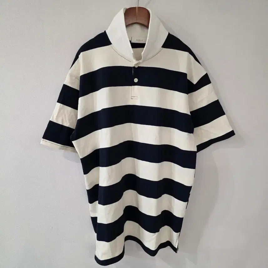 [SOLD OUT] 마르코 스트라이프 카라 반팔 티셔츠 105