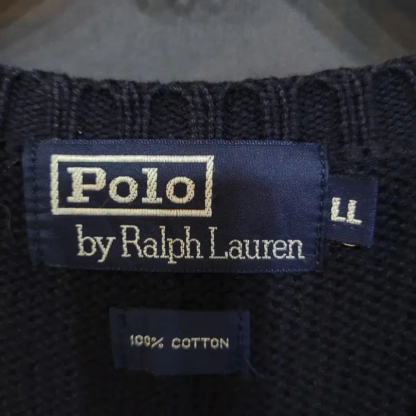 [BUNJANG] Ralph Lauren Faded Cotton Knit Vest / Ralph Lauren 랄프로렌 빈티지 페이디드 코튼 니트 베스트