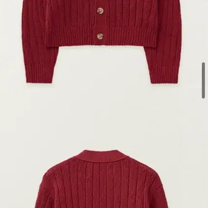 [BUNJANG] SATUR Cardigan Red/Burgundy (WS) / [1회착용] SATUR 세터 가디건 레드/버건디 ws