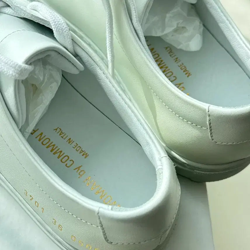 [BUNJANG] Common Projects Achilles Low White Sneakers / 커먼프로젝트 오리지날 아킬레스 로우 화이트 36W