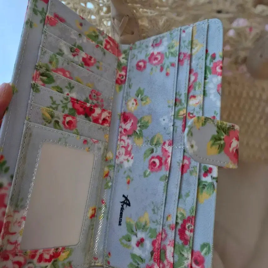 [BUNJANG] Floral Pattern Card Wallet / 플라워 카드지갑 레트로