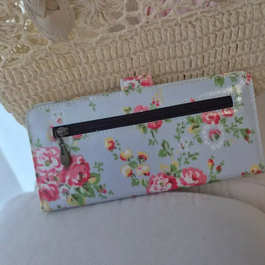 [BUNJANG] Floral Pattern Card Wallet / 플라워 카드지갑 레트로