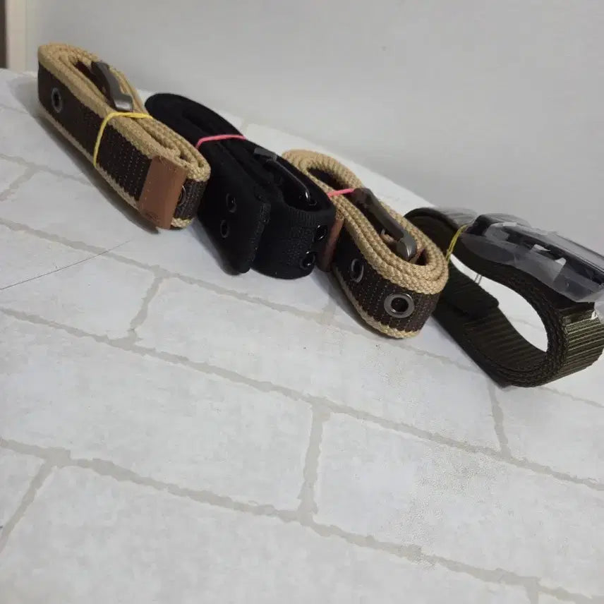 [BUNJANG] Knit Belt (Set of 4) / 니트 벨트:(4종)