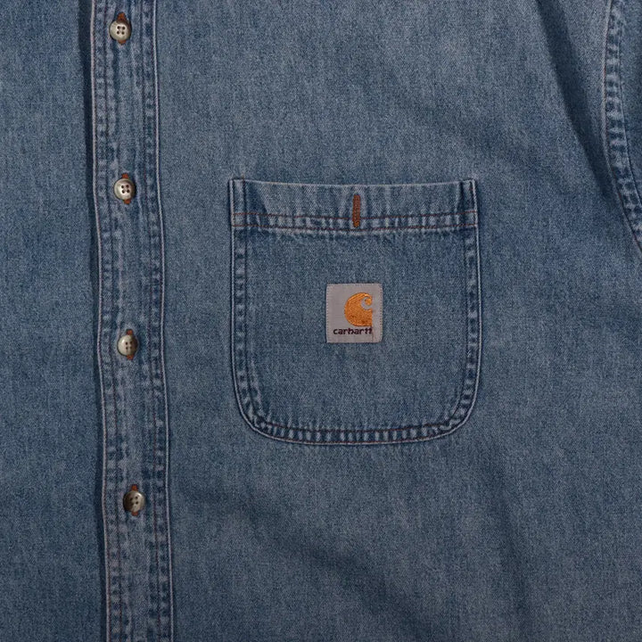[SOLD OUT] 칼하트 데님 반팔셔츠 C674