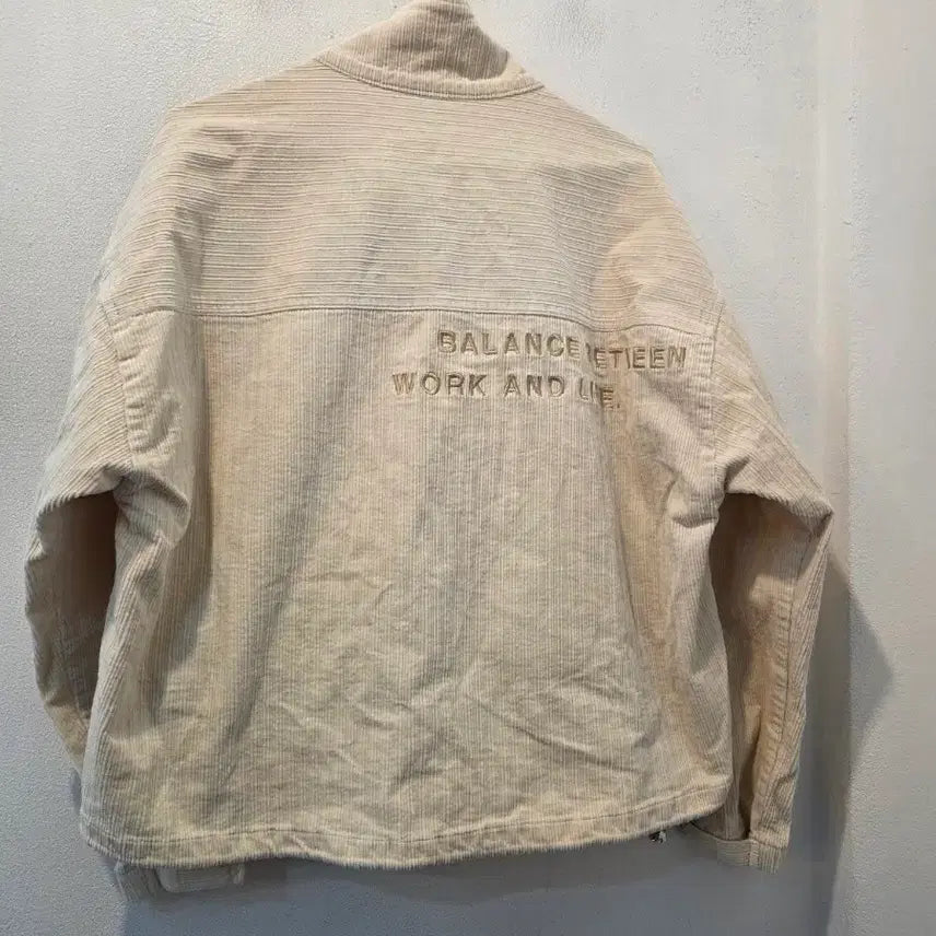 [BUNJANG] LifeWork Corduroy Half-Zip Pullover Ivory / 라이프워크 코듀로이 하프집업 아이보리