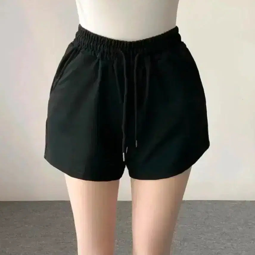 [BUNJANG] Ably Zigzag Black Training Shorts / 에이블리 트레이닝 반바지 숏팬츠 블랙 검정 지그재그