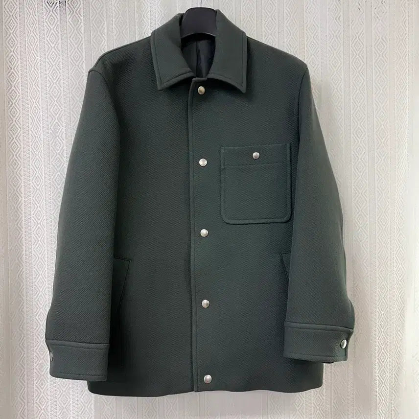 [BUNJANG] System Homme Oversized Wool Trucker Jacket - Khaki / (100)시스템옴므 21FW 오버핏 울 트러커 자켓 카키