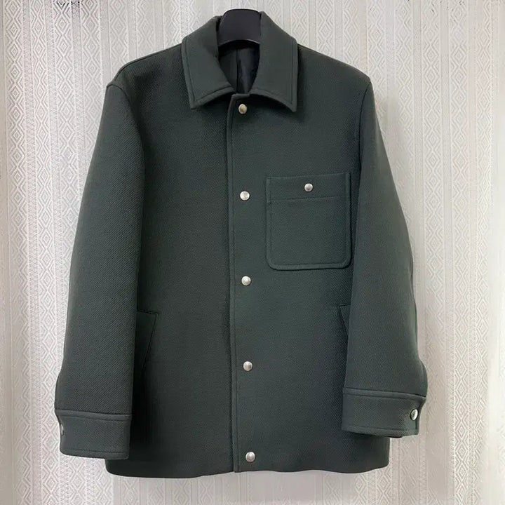 [BUNJANG] System Homme Oversized Wool Trucker Jacket - Khaki / (100)시스템옴므 21FW 오버핏 울 트러커 자켓 카키