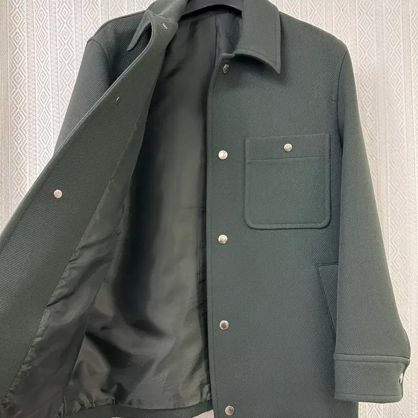 [BUNJANG] System Homme Oversized Wool Trucker Jacket - Khaki / (100)시스템옴므 21FW 오버핏 울 트러커 자켓 카키