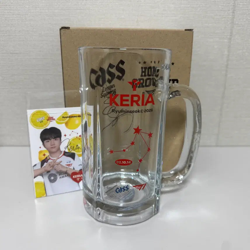[BUNJANG] T1 Keria Constellation Beer Jug + Photocard Set / T1 Keria 티원 케리아 별자리 맥주 저그잔 + 케리아 포토카드