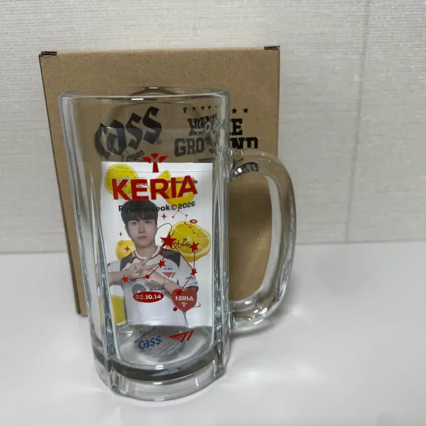 [BUNJANG] T1 Keria Constellation Beer Jug + Photocard Set / T1 Keria 티원 케리아 별자리 맥주 저그잔 + 케리아 포토카드