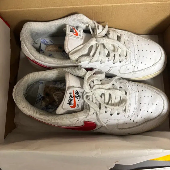 [BUNJANG] Nike Air Force 1 Low Swoosh Pack White 270 / 나이키 에어포스 스우시팩 화이트 270