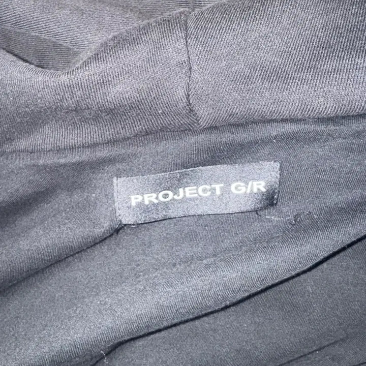[SOLD OUT] 프로젝트 GR 디스트레스 레이어 집 후드 페이디드 블랙 2