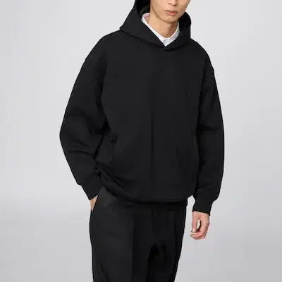 [BUNJANG] Uniqlo C Oversized Sweatshirt Hoodie Black / 유니클로 c 스웨트 오버사이즈 풀오버 후드 블랙