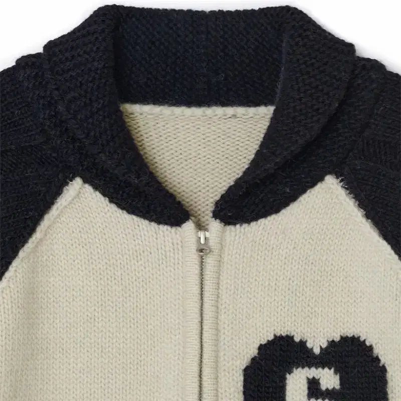 [BUNJANG] Sunburn Cowichan Cable Wool Knit Raglan Cardigan / 썬번프로젝트 코위찬 케이블 자켓 울니트래글런자카드가디건배색나그랑꽈배기하트