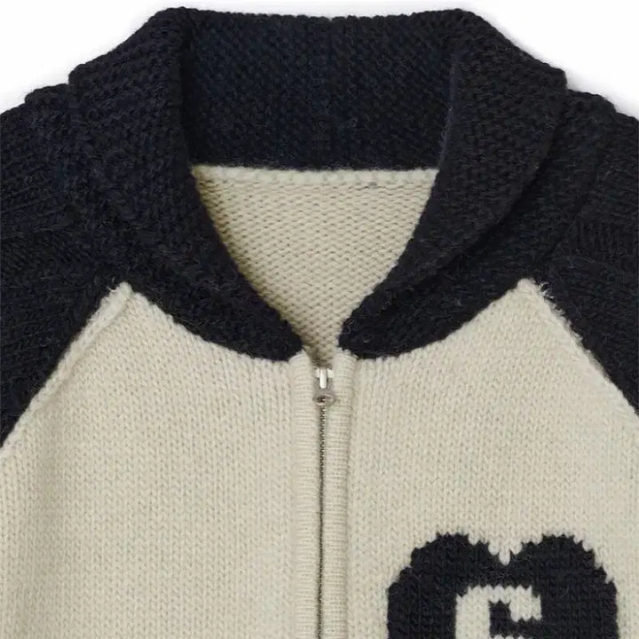 [BUNJANG] Sunburn Cowichan Cable Wool Knit Raglan Cardigan / 썬번프로젝트 코위찬 케이블 자켓 울니트래글런자카드가디건배색나그랑꽈배기하트