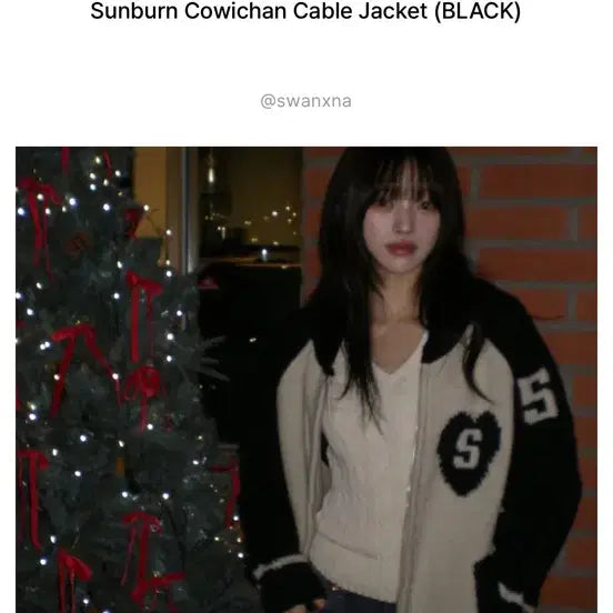 [BUNJANG] Sunburn Cowichan Cable Wool Knit Raglan Cardigan / 썬번프로젝트 코위찬 케이블 자켓 울니트래글런자카드가디건배색나그랑꽈배기하트
