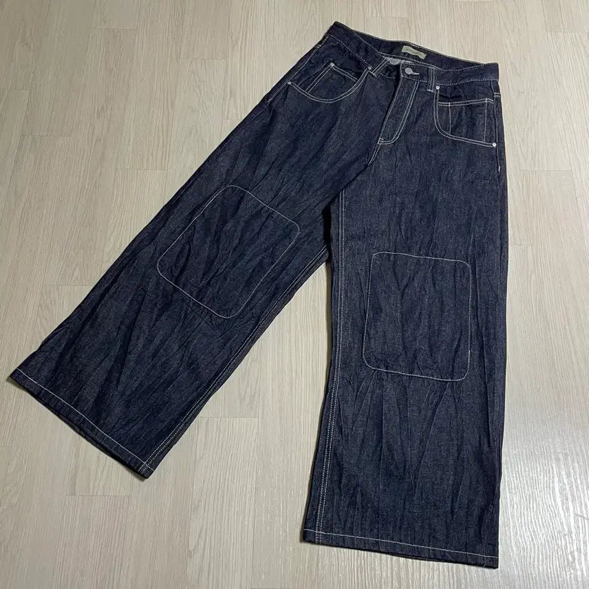 [BUNJANG] Martin Plan Wide Denim Jeans M / 마틴플랜 와이드 데님 팬츠 청바지 M
