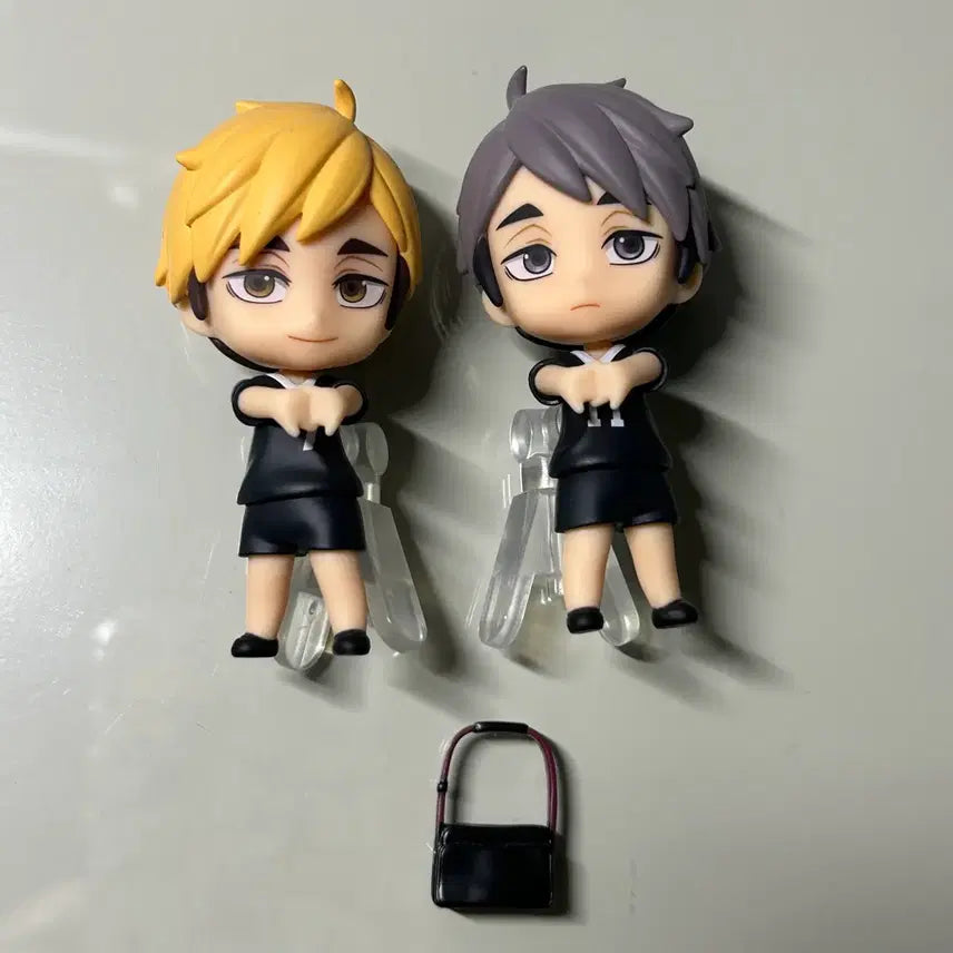 [BUNJANG] Haikyuu! Miya Atsumu &amp; Osamu Nendoroid Figure Set / (원가이하) 하이큐 미니넨도 미야 아츠무 오사무 가방 피규어 넨도로이드