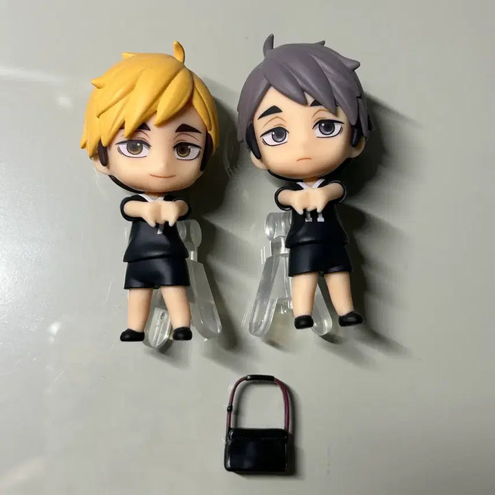 [BUNJANG] Haikyuu! Miya Atsumu &amp; Osamu Nendoroid Figure Set / (원가이하) 하이큐 미니넨도 미야 아츠무 오사무 가방 피규어 넨도로이드