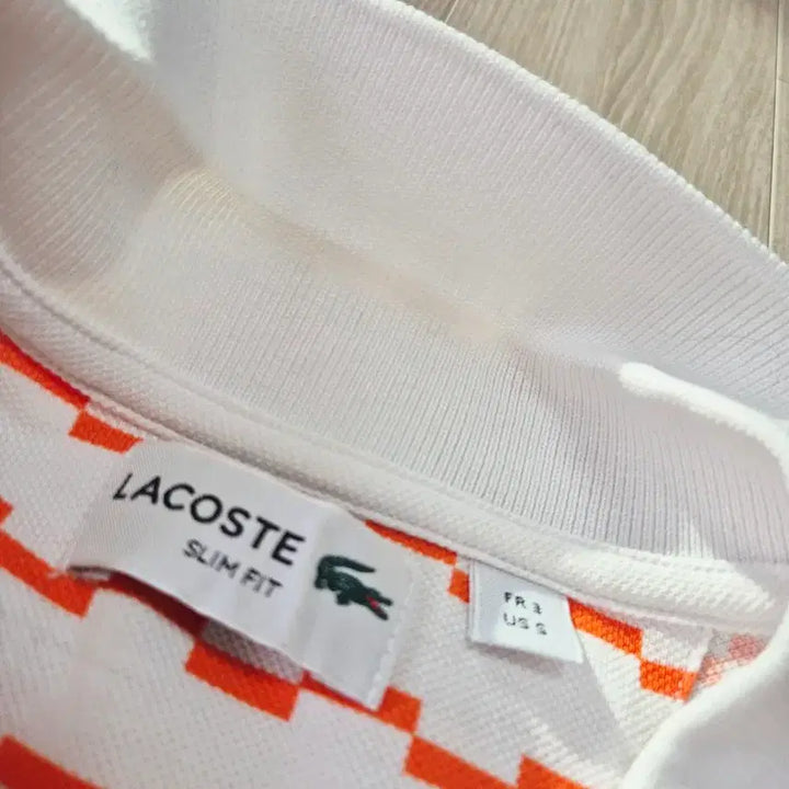 [BUNJANG] Lacoste Golf Orange Patterned Polo Shirt / 라코스테골프티셔츠 라코스테피케셔츠
