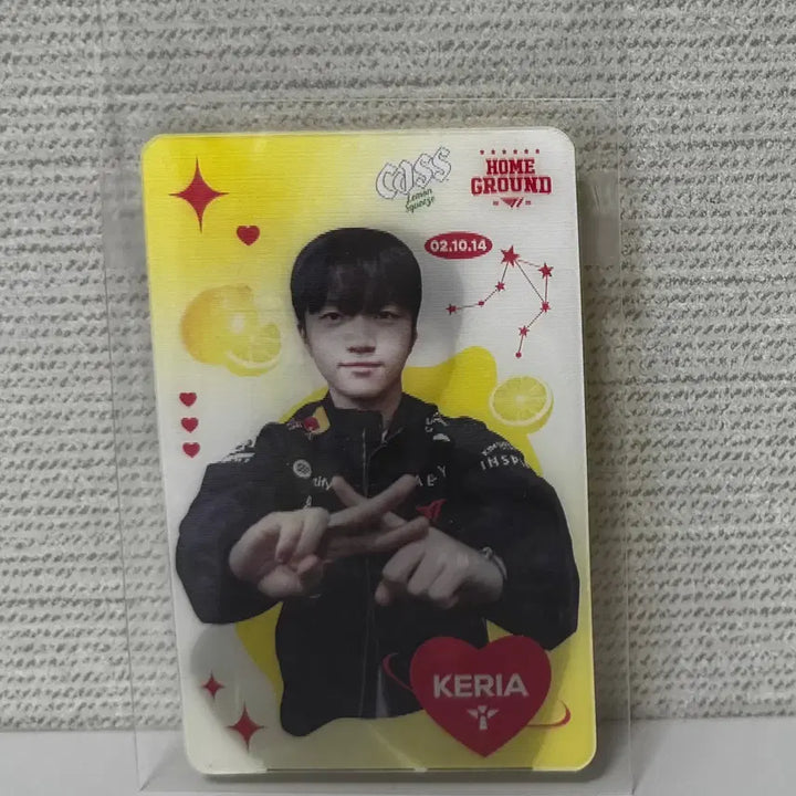 [BUNJANG] T1 Keria Lenticular Photocard / CASS X T1 HOME GROUND T1 케리아 렌티큘러 카드