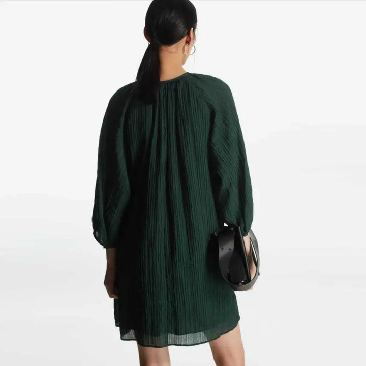 [SOLD OUT] COS 퍼프소매 시어서커 원피스 프리사이즈