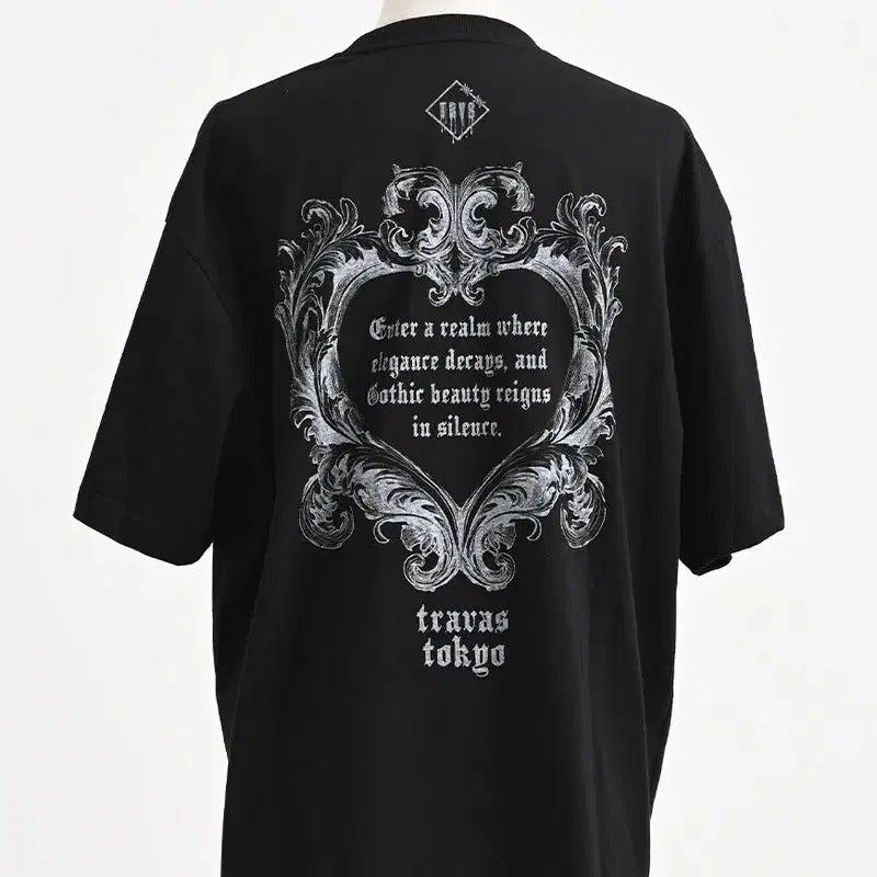[BUNJANG] Travas Tokyo Layered Bear Print T-shirt / 트라바스 도쿄 메쉬 포함 레이어드 곰 프린트 티셔츠