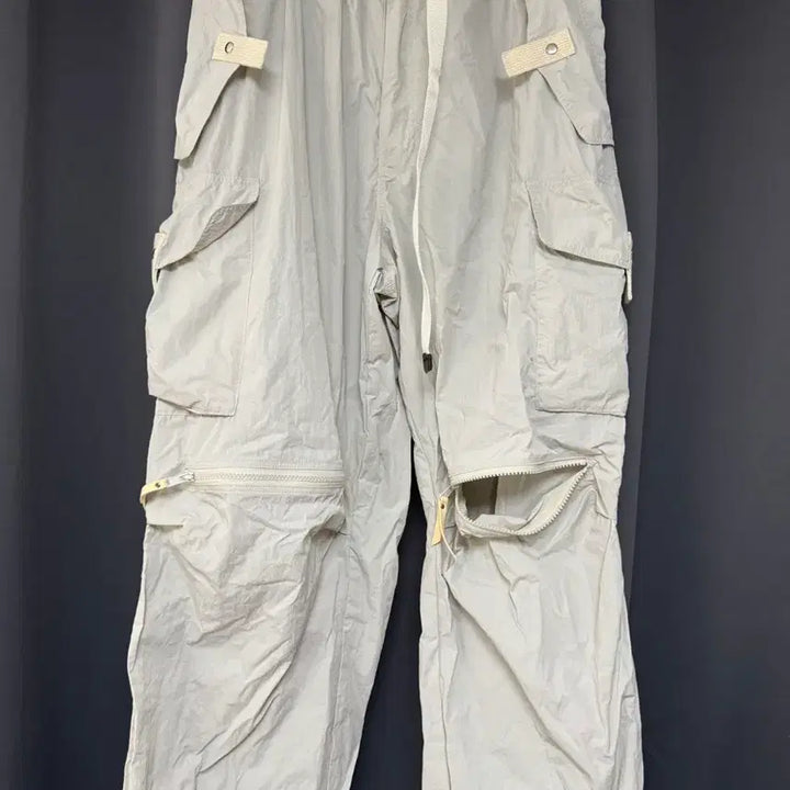[BUNJANG] Haea Cargo Nylon Pants Cream / haea 카고 나일론 팬츠 크림