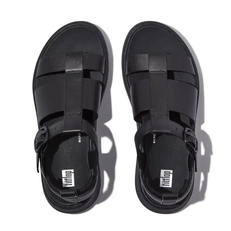 [SOLD OUT] 핏플랍 여성 플랫폼 피셔맨 블랙 샌들 250 새제품